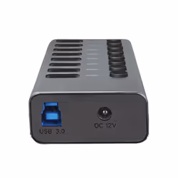 LogiLink UA0387 hub & concentrateur USB 3.2 Gen 1 (3.1 Gen 1) Type-B 5000 Mbit/s Gris
