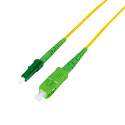 LogiLink FPSLS01 câble de fibre optique 1 m SC LC OS2 Jaune