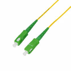LogiLink FPSSC00 câble de fibre optique 0,5 m SC OS2 Jaune