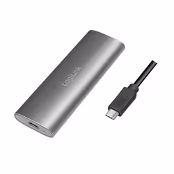 LogiLink UA0389 - Externes M.2 NVMe & SATA HDD/SSD Gehäuse USB 3.1 silber - Gehäuse - USB 3.0