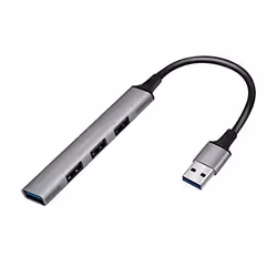LogiLink UA0391 - USB 3.0/2.0 4-Port Hub Aluminium 4xA slim USB-A-Kabel - Kabel