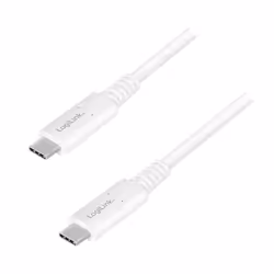 LogiLink CU0180, 0,8 m, USB C, USB C, 40000 Mbit/s, Blanc
