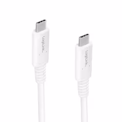 LogiLink CU0180 câble USB 0,8 m USB C Blanc