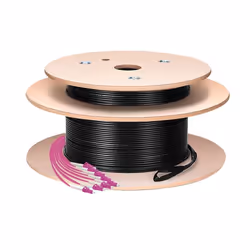 LogiLink FT2U120 câble de fibre optique 120 m LC U-DQ(ZN) BH OM4 Noir