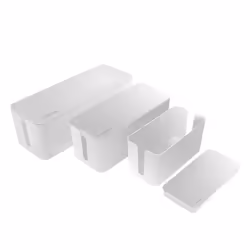 LogiLink KAB0078, Boîtier de câbles, Universel, Plastique, Blanc