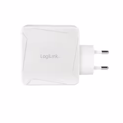 LogiLink PA0281 chargeur d'appareils mobiles Téléphone portable, Tablette Blanc Secteur Charge rapide Intérieure