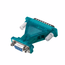 LogiLink UA0042B convertisseur série, répéteur et isolateur USB 2.0 RS-232 Vert, Transparent