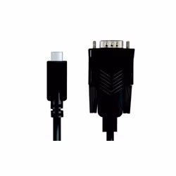 LogiLink AU0051A câble vidéo et adaptateur 1,2 m USB C VGA (D-Sub) Noir