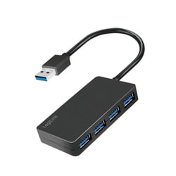 LogiLink UA0396 hub & concentrateur USB 3.2 Gen 1 (3.1 Gen 1) Type-A 5000 Mbit/s Noir