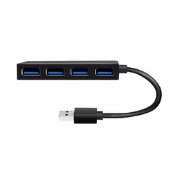 LogiLink UA0396 hub & concentrateur USB 3.2 Gen 1 (3.1 Gen 1) Type-A 5000 Mbit/s Noir