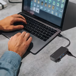 LogiLink UA0396 hub & concentrateur USB 3.2 Gen 1 (3.1 Gen 1) Type-A 5000 Mbit/s Noir - Vue supplémentaire 4
