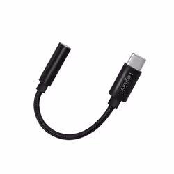 LogiLink UA0398 câble audio 0,13 m 3.5mm TRRS USB Type-C Noir