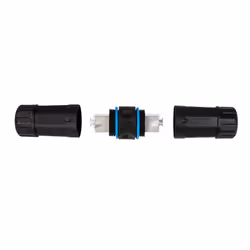 LogiLink NP0087, IDC, Noir, Mâle, Droit, Polyamide, Cat8