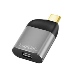 LogiLink CUA0205 changeur de genre de câble USB Type-C Mini DisplayPort Noir, Gris