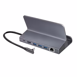 LogiLink UA0408 station d'accueil Universel Noir, Argent - Vue supplémentaire 6
