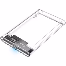 LogiLink 2,5 Extern. Encl. USB 3.0, , screwless, transparent