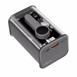 LogiLink PA0306 banque d'alimentation électrique 10000 mAh Noir, Transparent