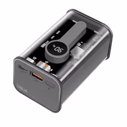 LogiLink PA0306 banque d'alimentation électrique 10000 mAh Noir, Transparent