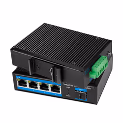 LogiLink NS204 commutateur réseau Non-géré Gigabit Ethernet (10/100/1000) Noir - Vue supplémentaire 2