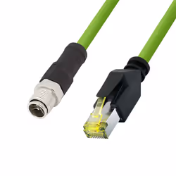 LogiLink CQM055S, 2 m, Cat6a, S/FTP (S-STP), M12, RJ-45
