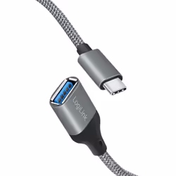 LogiLink CU0106 câble USB 0,15 m USB 3.2 Gen 1 (3.1 Gen 1) USB C USB A Gris - Vue supplémentaire 2