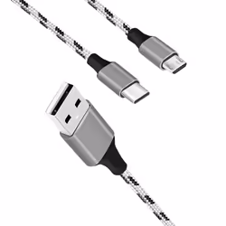 LogiLink CU0202 câble USB USB 2.0 1,2 m USB A USB C/Micro-USB A Gris - Vue supplémentaire 3
