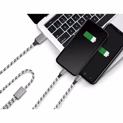LogiLink CU0202 câble USB USB 2.0 1,2 m USB A USB C/Micro-USB A Gris - Vue supplémentaire 5