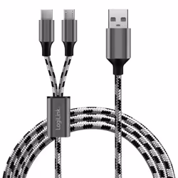 LogiLink CU0202 câble USB USB 2.0 1,2 m USB A USB C/Micro-USB A Gris - Vue supplémentaire 6
