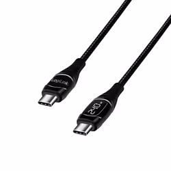 LogiLink CU0185, 2 m, USB C, USB C, USB 2.0, 0,48 Gbit/s, Noir