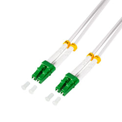 LogiLink FC0LC01 câble InfiniBand et à fibres optiques 1 m 2x LC Blanc