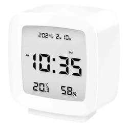 LogiLink Digital alarm clock, TV shape, white