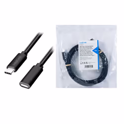LogiLink CU0210 câble USB USB 2.0 1 m USB C Noir - Vue supplémentaire 5