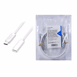 LogiLink CU0222 câble USB USB 2.0 3 m USB C Blanc - Vue supplémentaire 5