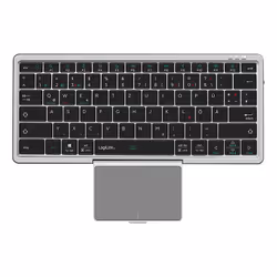 LogiLink ID0214 clavier maison/bureau Bluetooth QWERTZ Allemand Gris - Vue supplémentaire 2