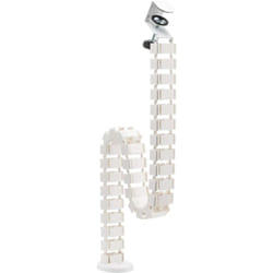 LogiLink Flexible cable channel, Clamp-On version, 1347x129 mm, white