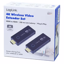 LogiLink HDW0102 extension audio/video Émetteur et récepteur AV Noir - Vue supplémentaire 3