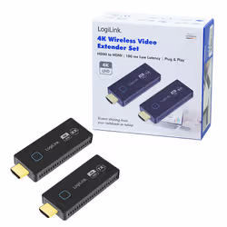 LogiLink HDW0102 extension audio/video Émetteur et récepteur AV Noir - Vue supplémentaire 4