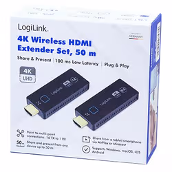 LogiLink HDW0111 extension audio/video Émetteur et récepteur AV Noir - Vue supplémentaire 4