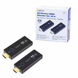 LogiLink HDW0111 extension audio/video Émetteur et récepteur AV Noir - Vue supplémentaire 5