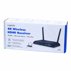 LogiLink HDW0103AR extension audio/video Récepteur AV Noir - Vue supplémentaire 3