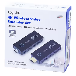 LogiLink HDW0104 extension audio/video Émetteur et récepteur AV Noir - Vue supplémentaire 4