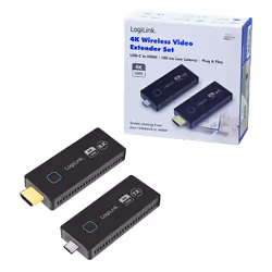 LogiLink HDW0104 extension audio/video Émetteur et récepteur AV Noir - Vue supplémentaire 5