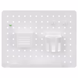 LogiLink PB0105 Organisateur de stockage suspendu Acier, Plastique Blanc - Vue supplémentaire 2