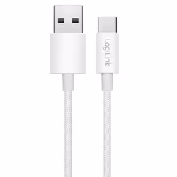 LogiLink CU0321 câble USB USB 2.0 1 m USB A USB C Blanc - Vue supplémentaire 2