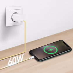 LogiLink CU0333 câble USB USB 2.0 1 m USB A USB C Jaune - Vue supplémentaire 4
