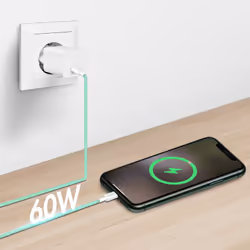 LogiLink CU0347 câble USB USB 2.0 1 m USB C Vert - Vue supplémentaire 4