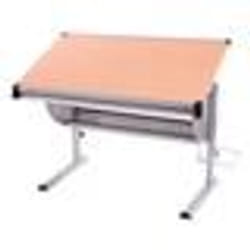 Bureau denfant OXFORD réglable en hauteur inclinable - nature hêtre