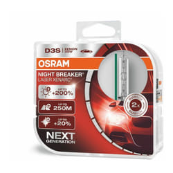 Kit 2 Ampoules Xénon Auto Osram Xenarc® Night Breaker® Laser D3s 220% 66340xnn-hcb