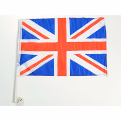 Drapeau de voiture de Grande-Bretagne Dimensions: 30 x 45 cm avec support pour la vitre latérale de la voiture montage facile ...