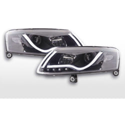 Phare Daylight led drl look Audi A6 type 4F 04-08 noir -
